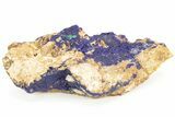 Azurite and Malachite Association on Matrix - Morocco #217779-1